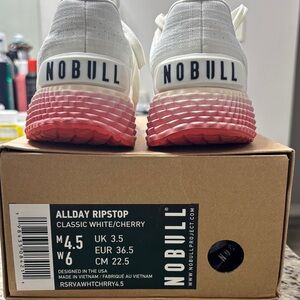 NOBULL Allday Ripstop Shoes - White and Red